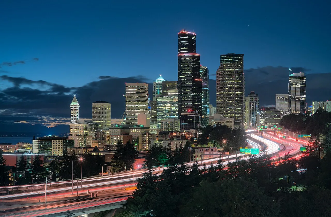 Seattle skyline — Lumen Field hosts World Cup 2026