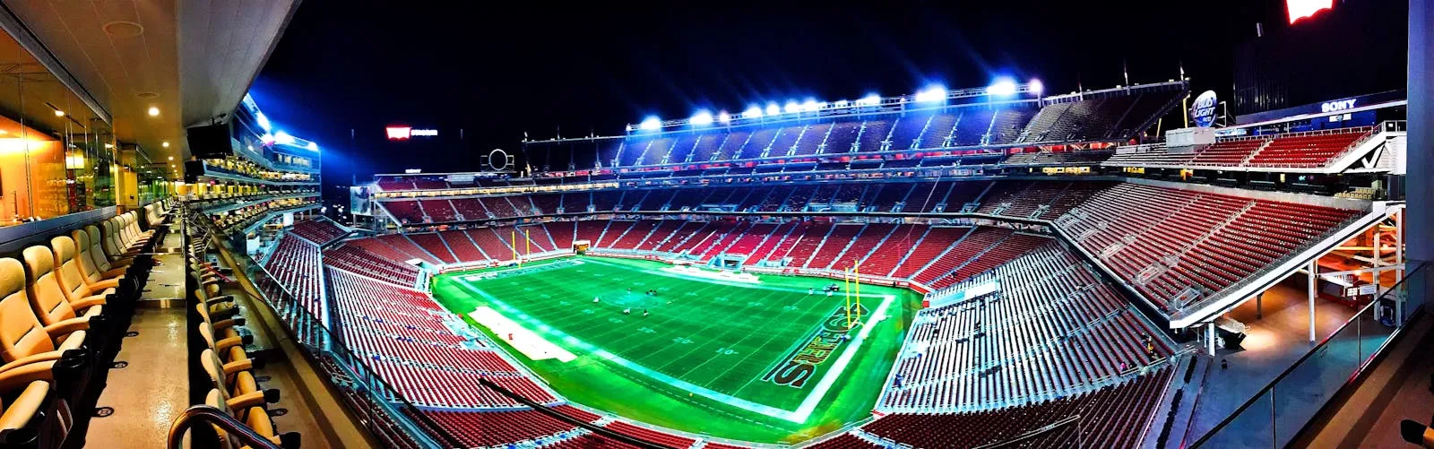 Stadium at night — Arrowhead Stadium hosts World Cup 2026 in Kansas City