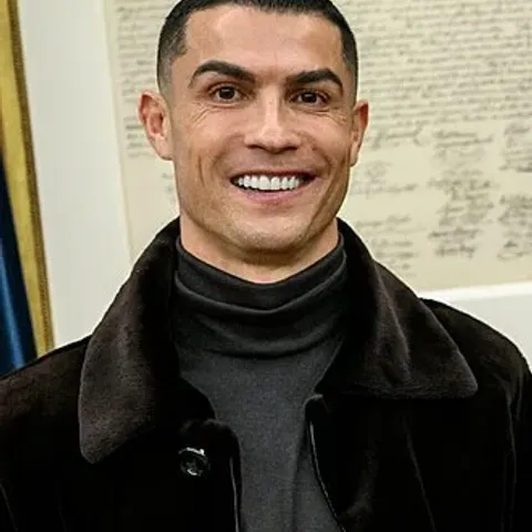 Cristiano Ronaldo in Portugal national team kit — captain at 41 named in Roberto Martínez's 27-man squad for the 2026 FIFA World Cup, his record-setting sixth