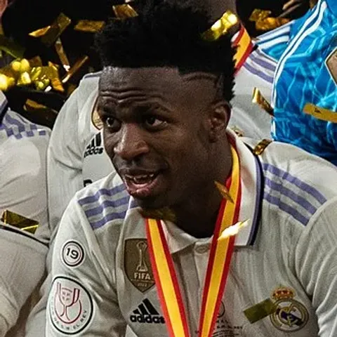 Vinícius Júnior in Brazil national team kit — Carlo Ancelotti's first 26-name World Cup squad confirmed May 18, 2026 in Rio with Neymar's dramatic recall